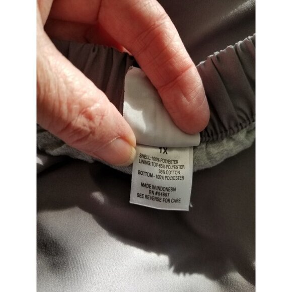 AFI Vintage 1990's Gray Wind Ski Snow Pants Zip Up Lower Legs Womens Size 1X - Picture 5 of 12